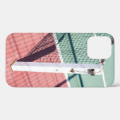 テニスの一方の側の柱の集中ショット Case-Mate iPhoneケース (裏面 (横))