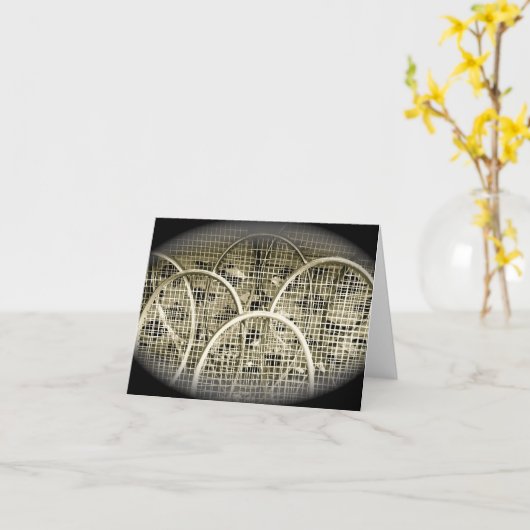 テニスの人は？ カード (黄色い花)