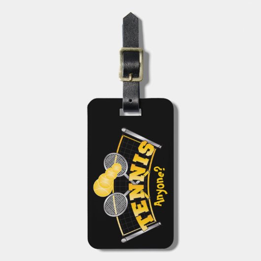 テニスの人は？ ラゲッジタグ (正面縦)