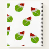 テニスの人スパイラルノートのクリスマスリスト ノートブック (裏面)