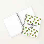 テニスの人スパイラルノートのクリスマスリスト ノートブック (内部)