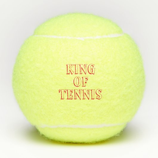 テニスの個人用文字と名前の王 テニスボール (正面)