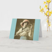 テニスの全ての人 カード (黄色い花)