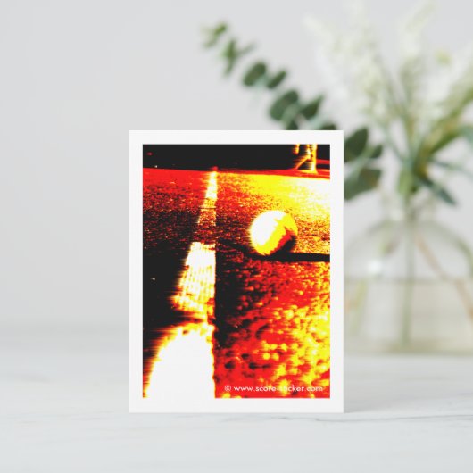 テニスの写真が載ったポストカード ポストカード (スタンド正面)