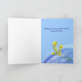 テニスの勝利のハッピーバースデー カード (内部)