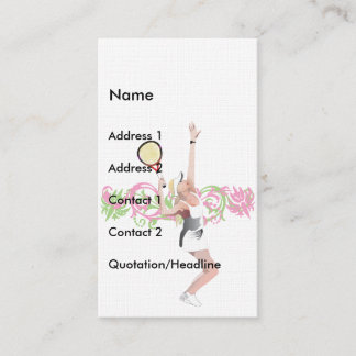 テニスの名刺 名刺