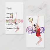 テニスの名刺 名刺 (正面/裏面)