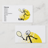 テニスの名刺 名刺 (正面/裏面)