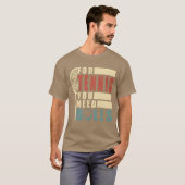 テニスの名言 楽しい Tシャツ (正面フル)