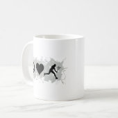 テニスの女の子2 コーヒーマグカップ (正面左)