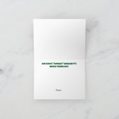 テニスの女性選手グリーティングカード カード (内部)