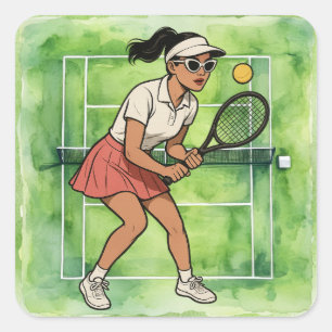 テニスの女遊性はテニス スクエアシール