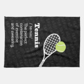 テニスの定義エクササイズと宣誓 キッチンタオル (横)