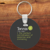 テニスの定義 キーホルダー (正面)