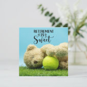 テニスの引退とボールとテディベアプレーヤー カード (スタンド正面)