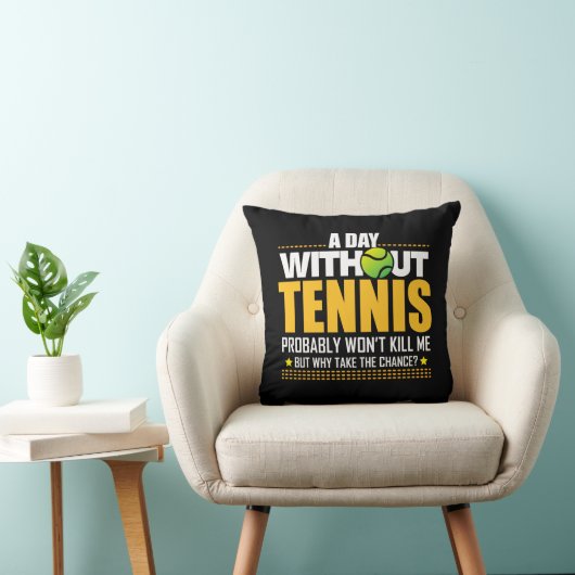 テニスの恋人のギフトのアイディア-テニスの発言 クッション (椅子)