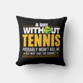 テニスの恋人のギフトのアイディア-テニスの発言 クッション (正面)
