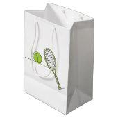 テニスの恋人|のテニスのギフト ミディアムペーパーバッグ (裏面アングル)