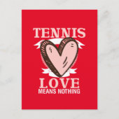 テニスの愛はバレンタインデーには何の意味も持たない ポストカード (正面)