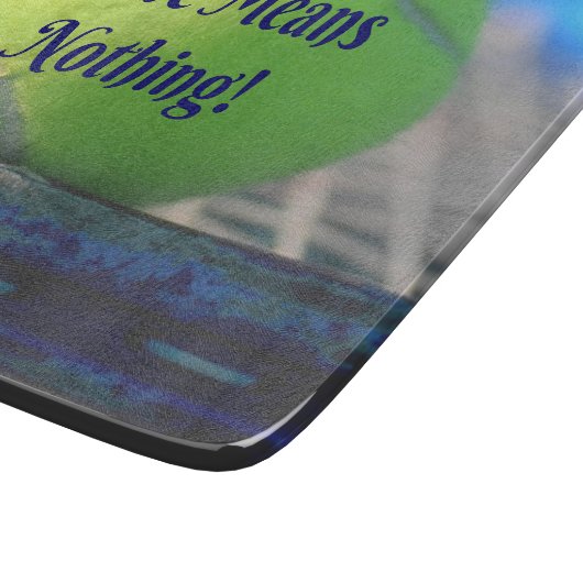 テニスの愛は何も意味しない!やる気を起こさせるおもしろい カッティングボード (角)