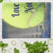 テニスの愛は何も意味しない!やる気を起こさせるおもしろい キッチンタオル (折り畳み)