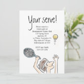 テニスの招待 招待状 (スタンド正面)