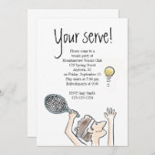 テニスの招待 招待状 (正面/裏面)