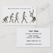 テニスの指示 名刺 (正面/裏面)