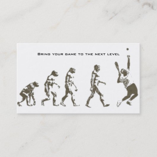 テニスの指示 名刺 (正面)