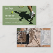 テニスの指示 名刺 (正面/裏面)