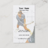 テニスの指示 名刺 (裏面)