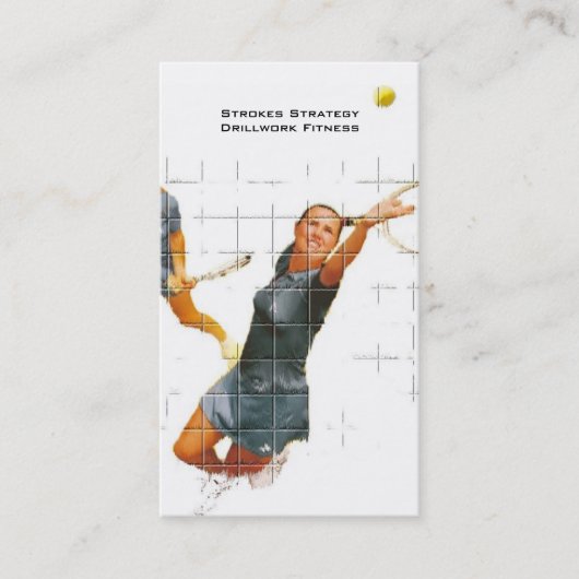 テニスの指示 名刺 (正面)