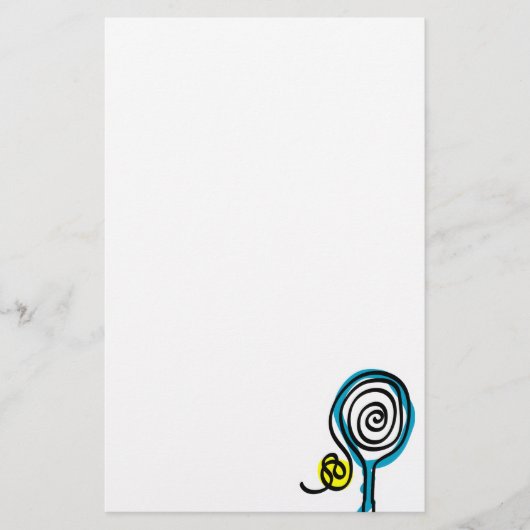 テニスの文房具の紙 便箋 (正面)