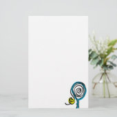 テニスの文房具の紙 便箋 (スタンド正面)