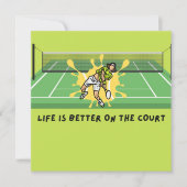 テニスの方がコートの方が上手 カード (正面)