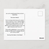 テニスの方がテニスの方が遊良い ポストカード (裏面)