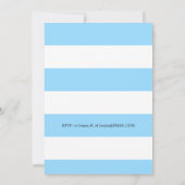 テニスの日の外出|テニスをテーマにした青い招待状 招待状 (裏面)