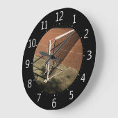 テニスの時間|スポーツのカッコいいのギフト ラージ壁時計 (傾斜)