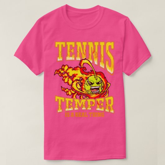 テニスの気性実在は問題 Tシャツ (デザイン正面)