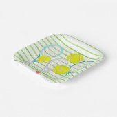 テニスの水の色プレーヤーの紙プレート ペーパープレート (傾斜あり)