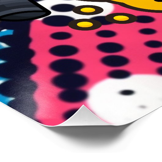 テニスの生活は抽象芸術に関してコートの方が良い ポスター (コーナー)