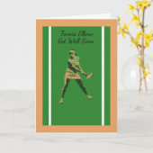 テニスの肘の良いカードを取得する。 カード (黄色い花)