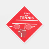 テニスの芝生選手 スタンダードランチョンナプキン (角)