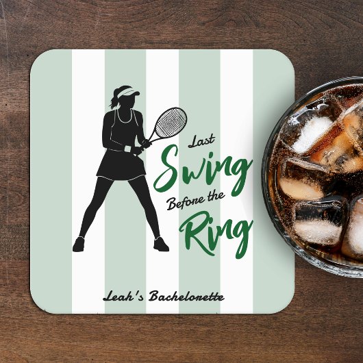 テニスの花嫁 ラストスイングビフォーザリング スクエアペーパーコースター