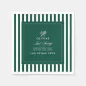 テニスの花嫁　結婚前の最後のスイング スタンダードカクテルナプキン (正面)