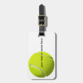 テニスの荷物のラベル ラゲッジタグ (正面縦)