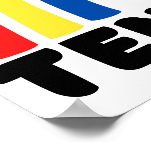 テニスの虹。 ポスター (角)