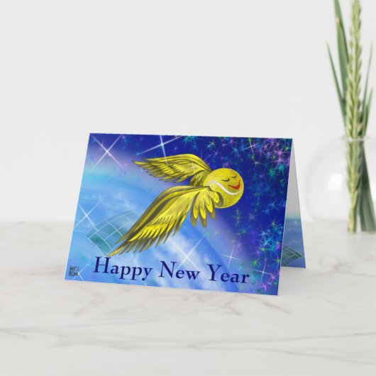 テニスの衛星明けましておめでとう シーズンカード (正面)