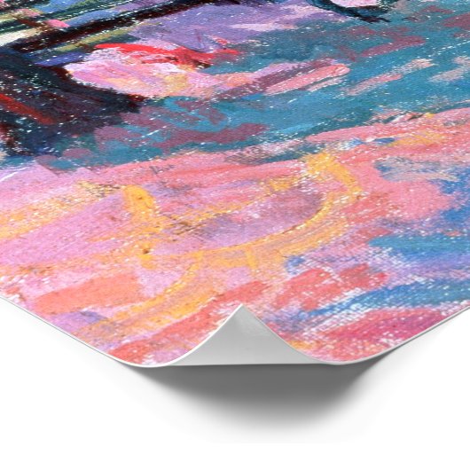 テニスの試合 ポスター (角)