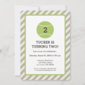 テニスの誕生会 招待状 (正面)